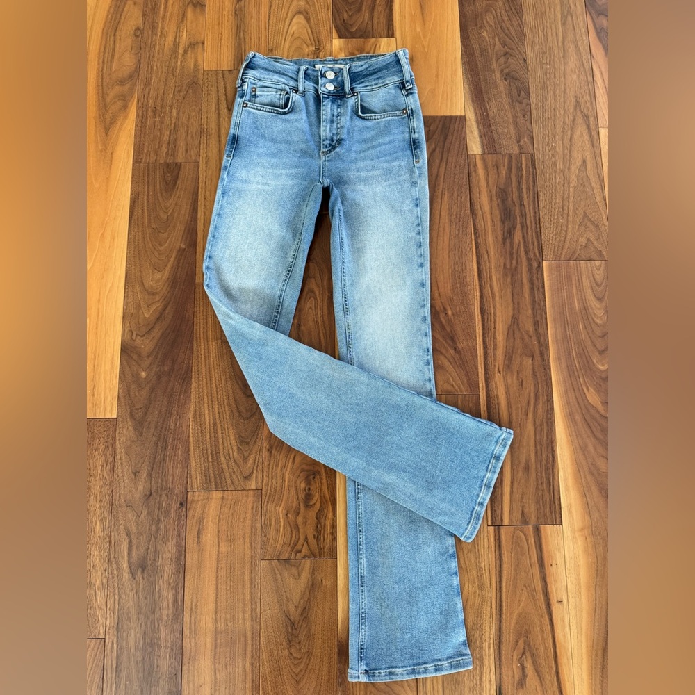 Free People We the Free Shayla Skinny Flare Jeans size 26 - Picture 11 of 15